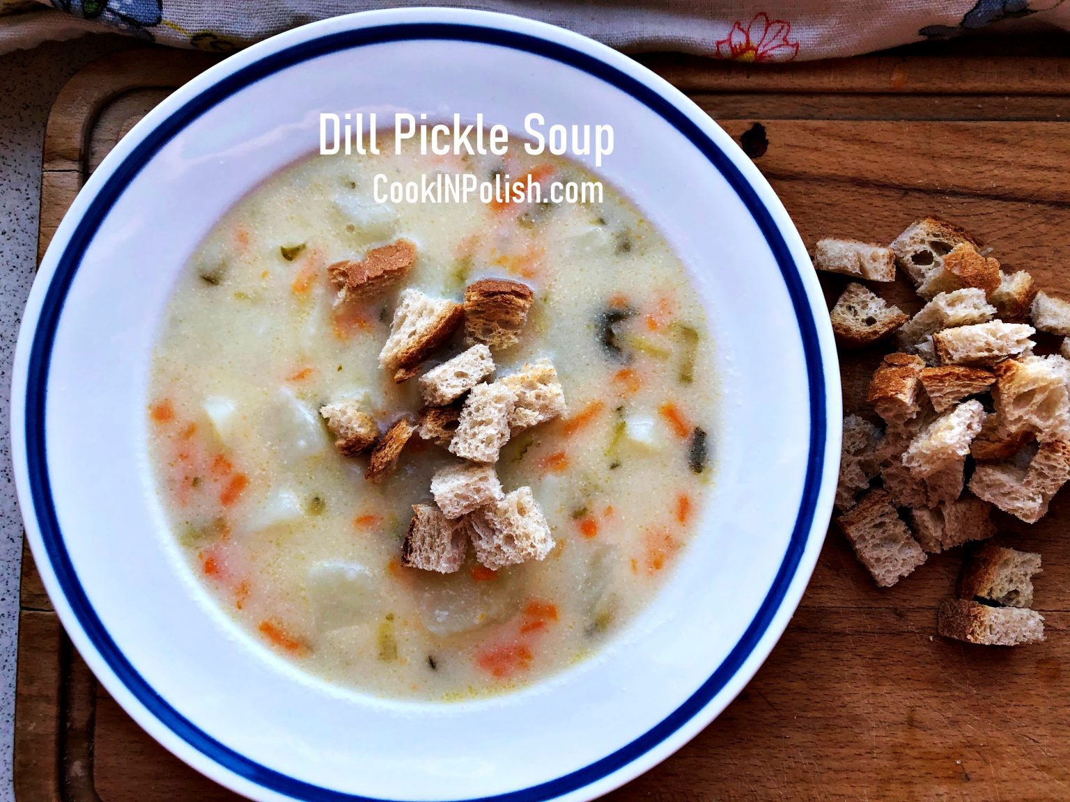 Pickled Cucumber Sour Soup CookINPolish Traditional Recipes