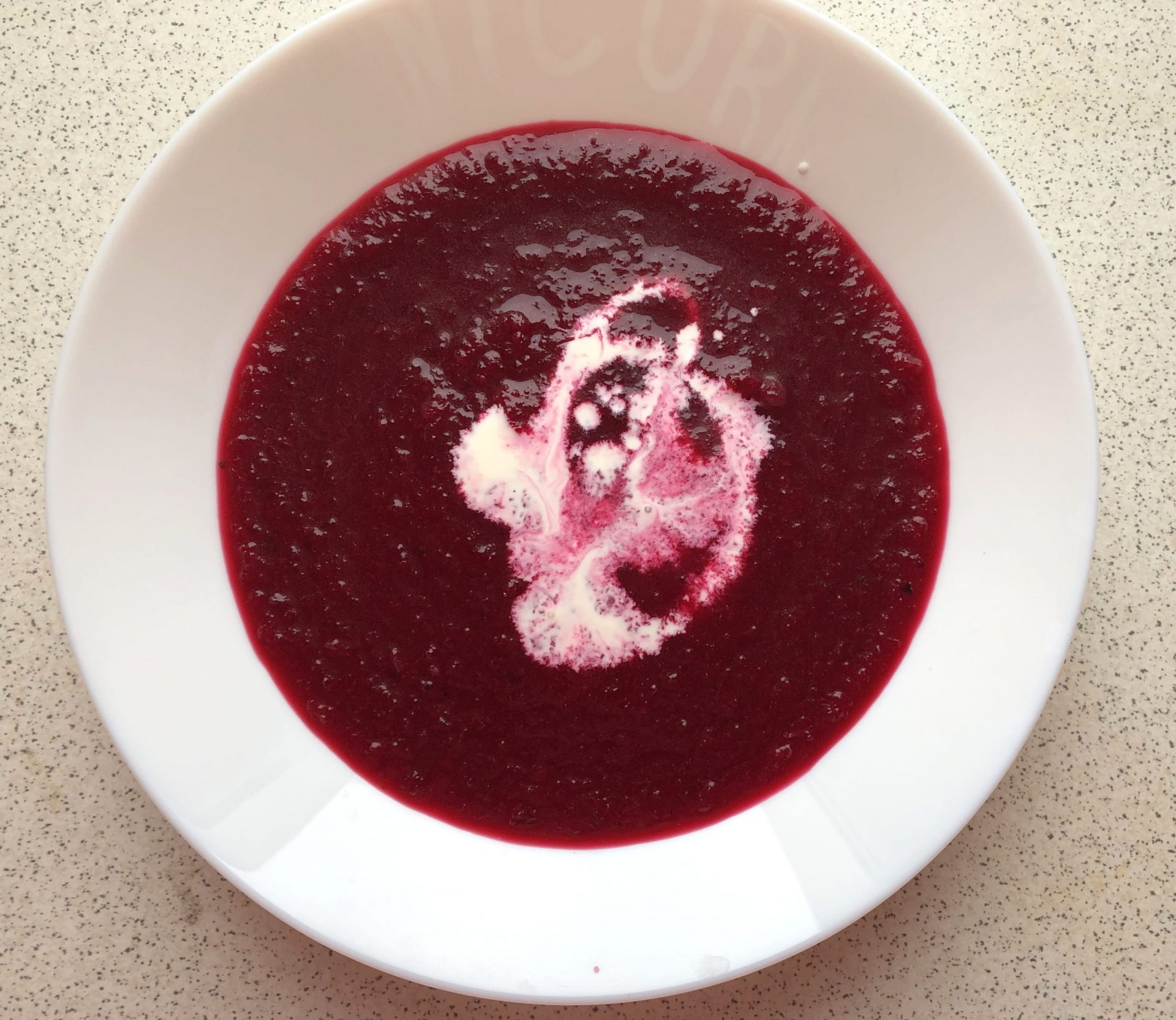 Baked Beetroot Cream Soup