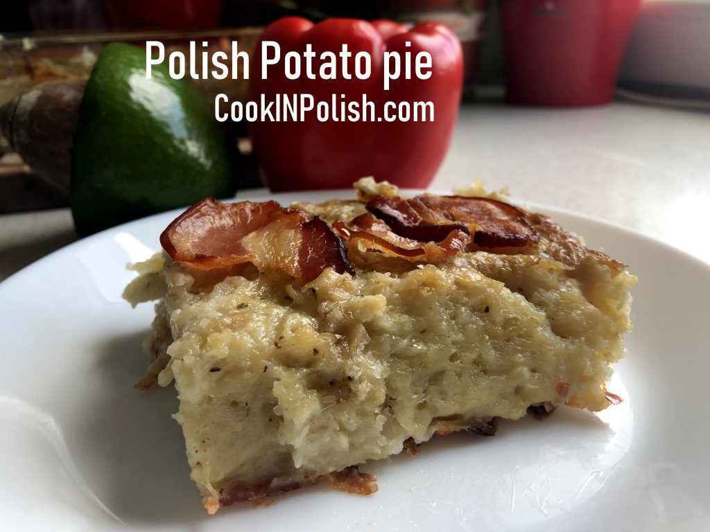 Polish Potato Pie served