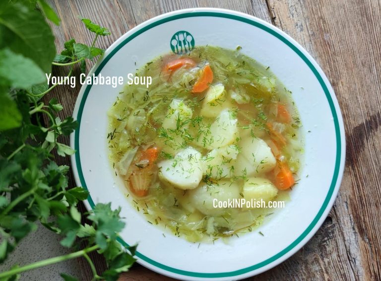 Young Cabbage Soup on Pork Bones