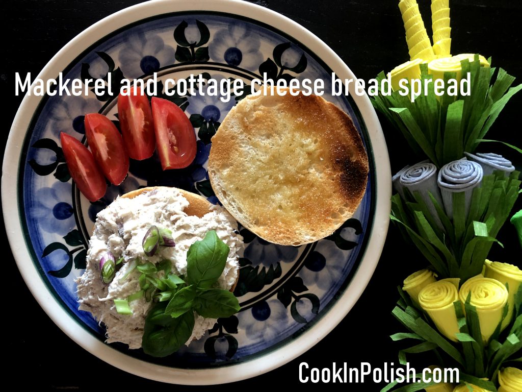 Mackerel and farmers cheese salad.