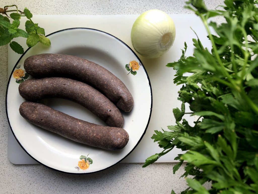 Polish black pudding sausages