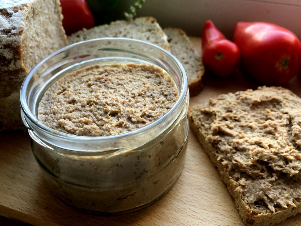 A jar with ready No baking turkey pate.