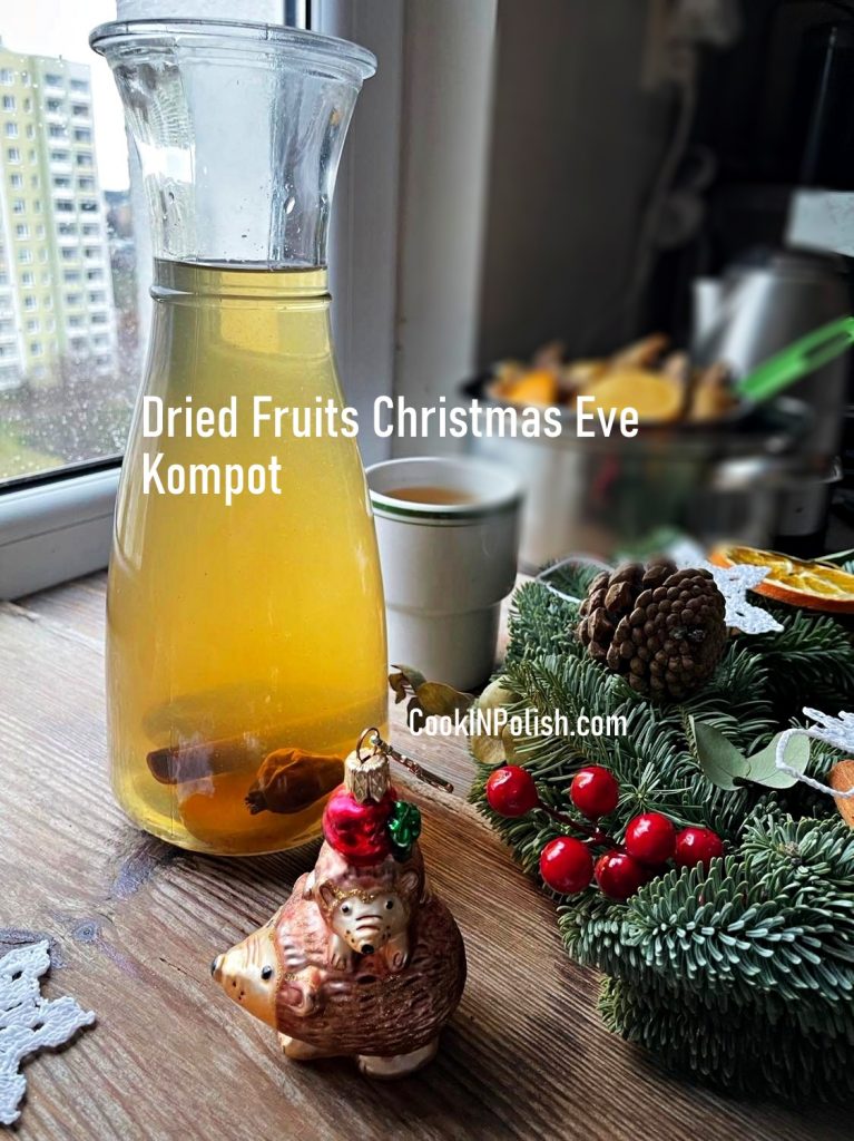 Dried fruits Christmas Eve kompot served