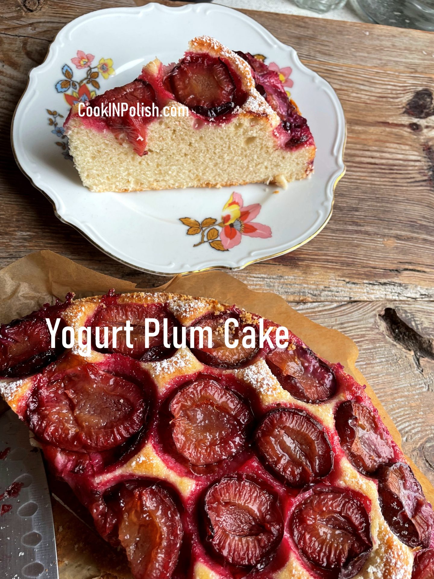 Yogurt Plum Cake