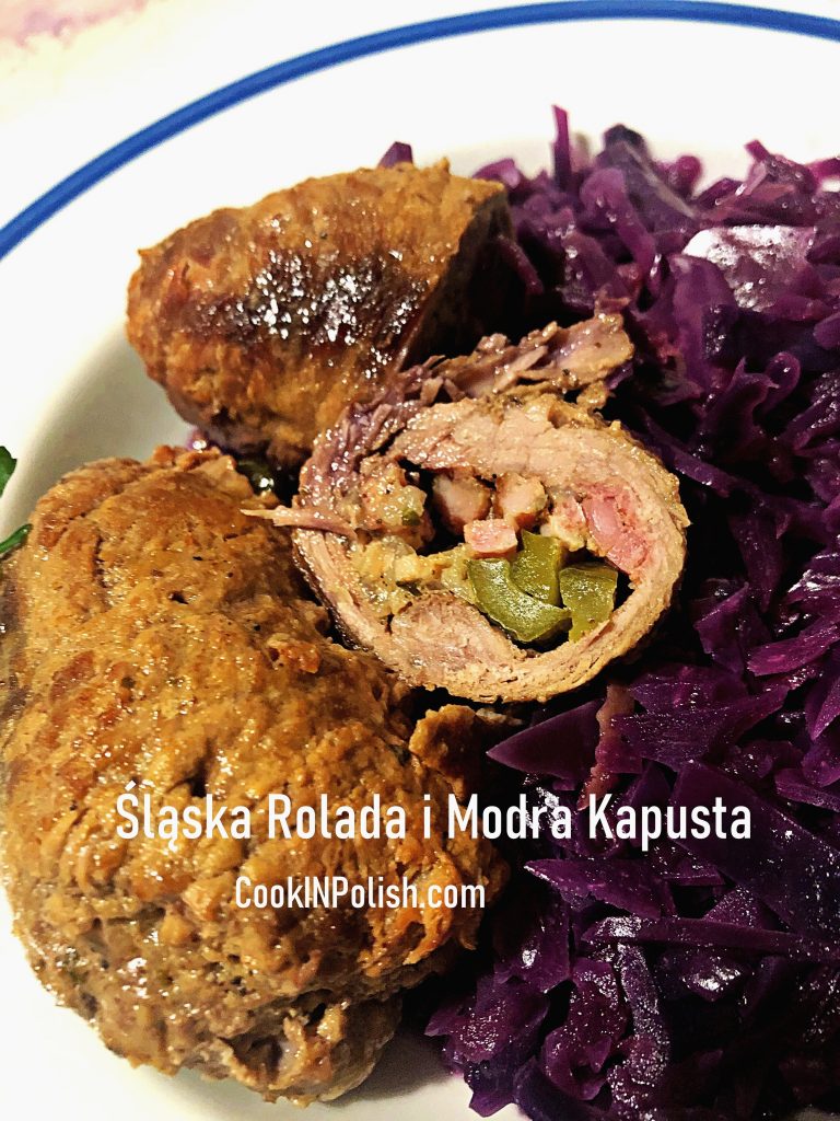Silesian Beef Roulade served