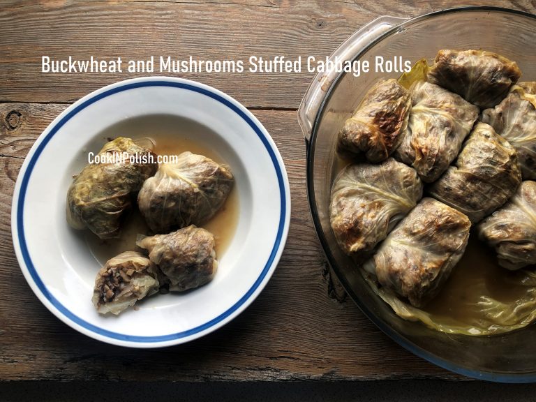 Buckwheat and Mushrooms Cabbage Rolls