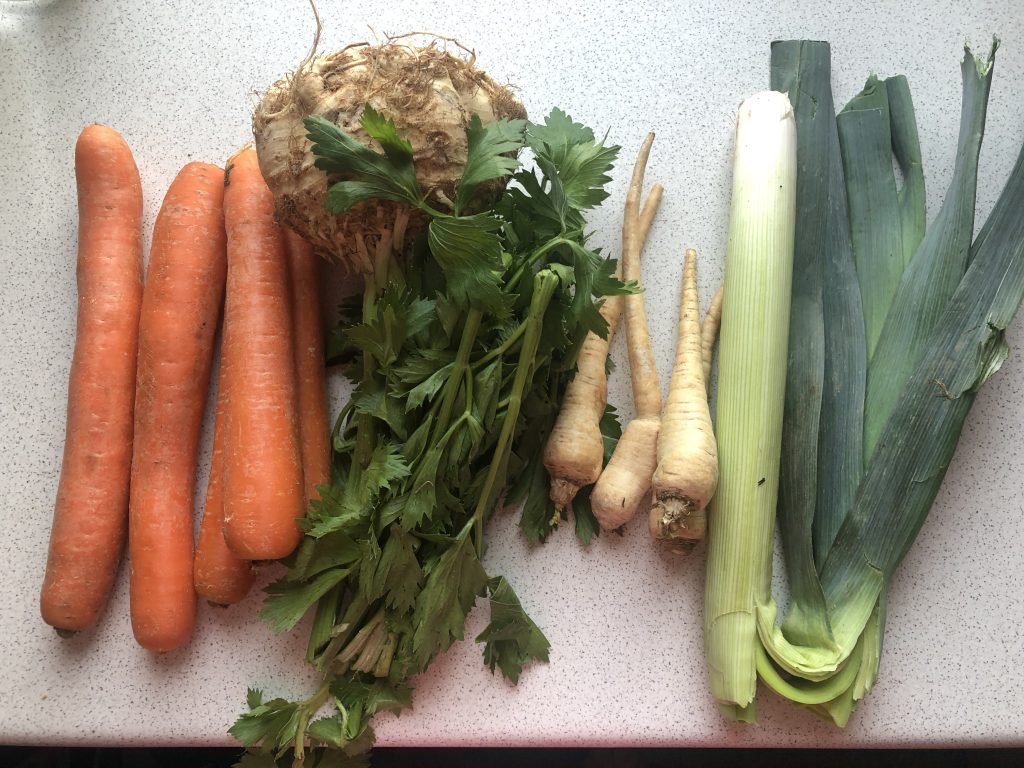 Vegetables for Rosół