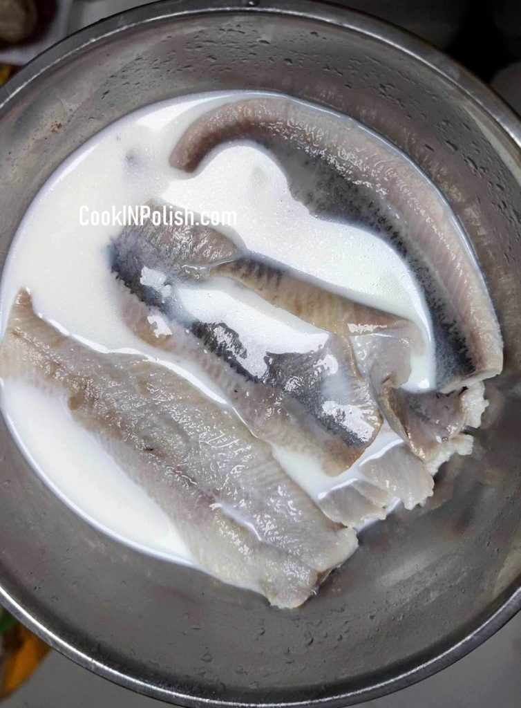 herring soaked in milk