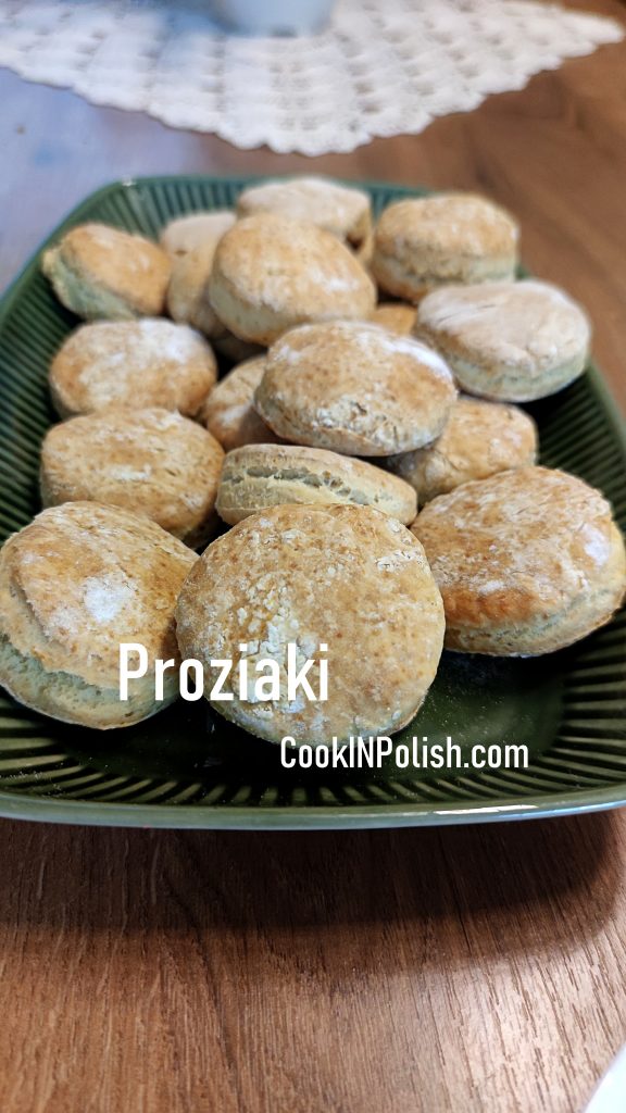 Proziaki - Polish Soda Bread served.