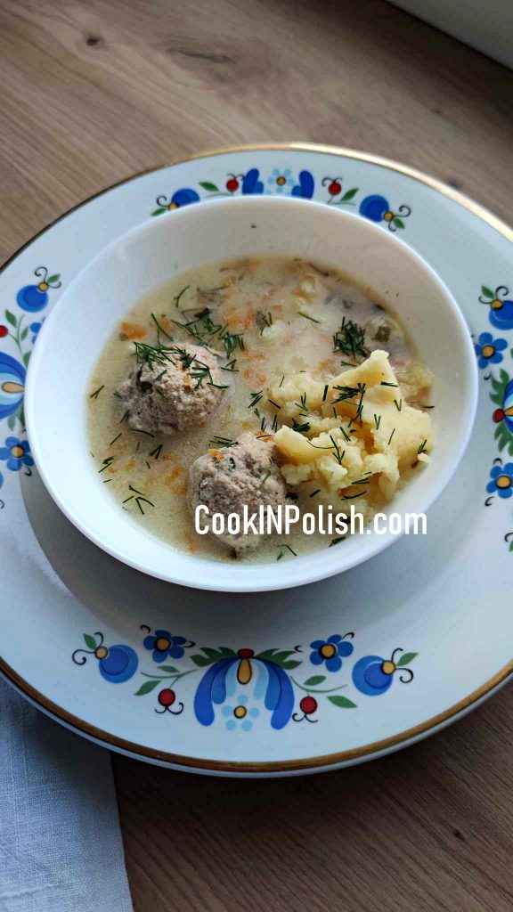 Polish Sour Meatball Soup