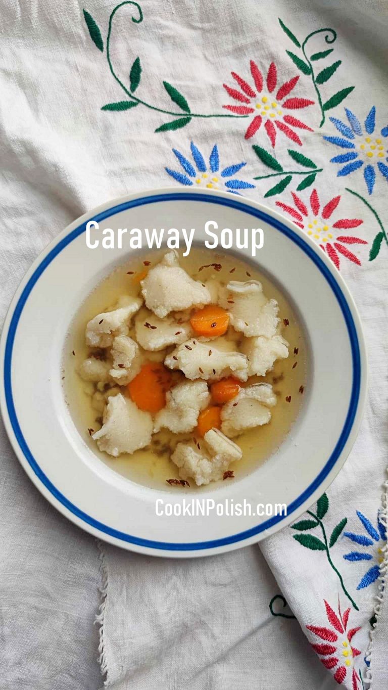 Caraway Soup with Semolina Dumplings