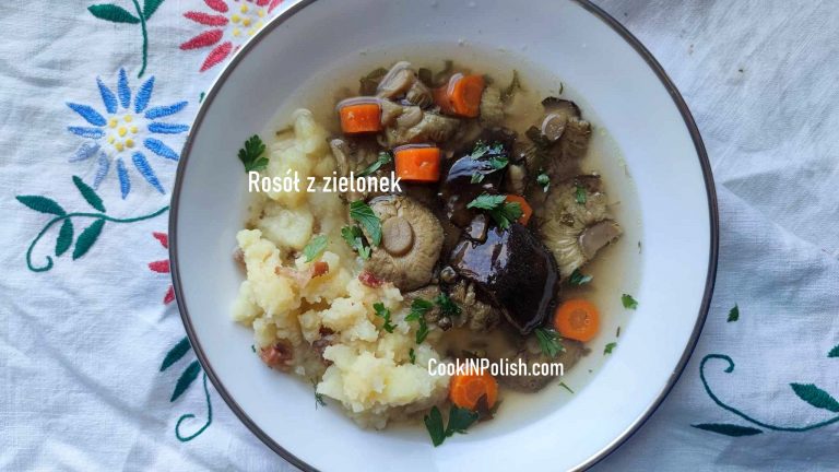 Polish Zielonka Mushroom Broth