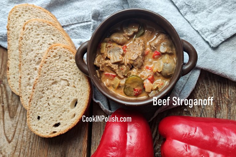 Polish Style Beef Stroganoff