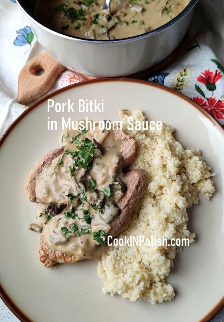 Bitki and Mushroom Sauce