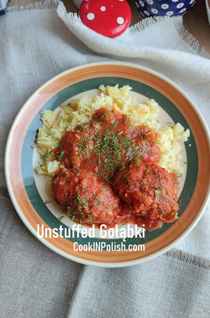 Unstuffed Gołąbki with Sauerkraut