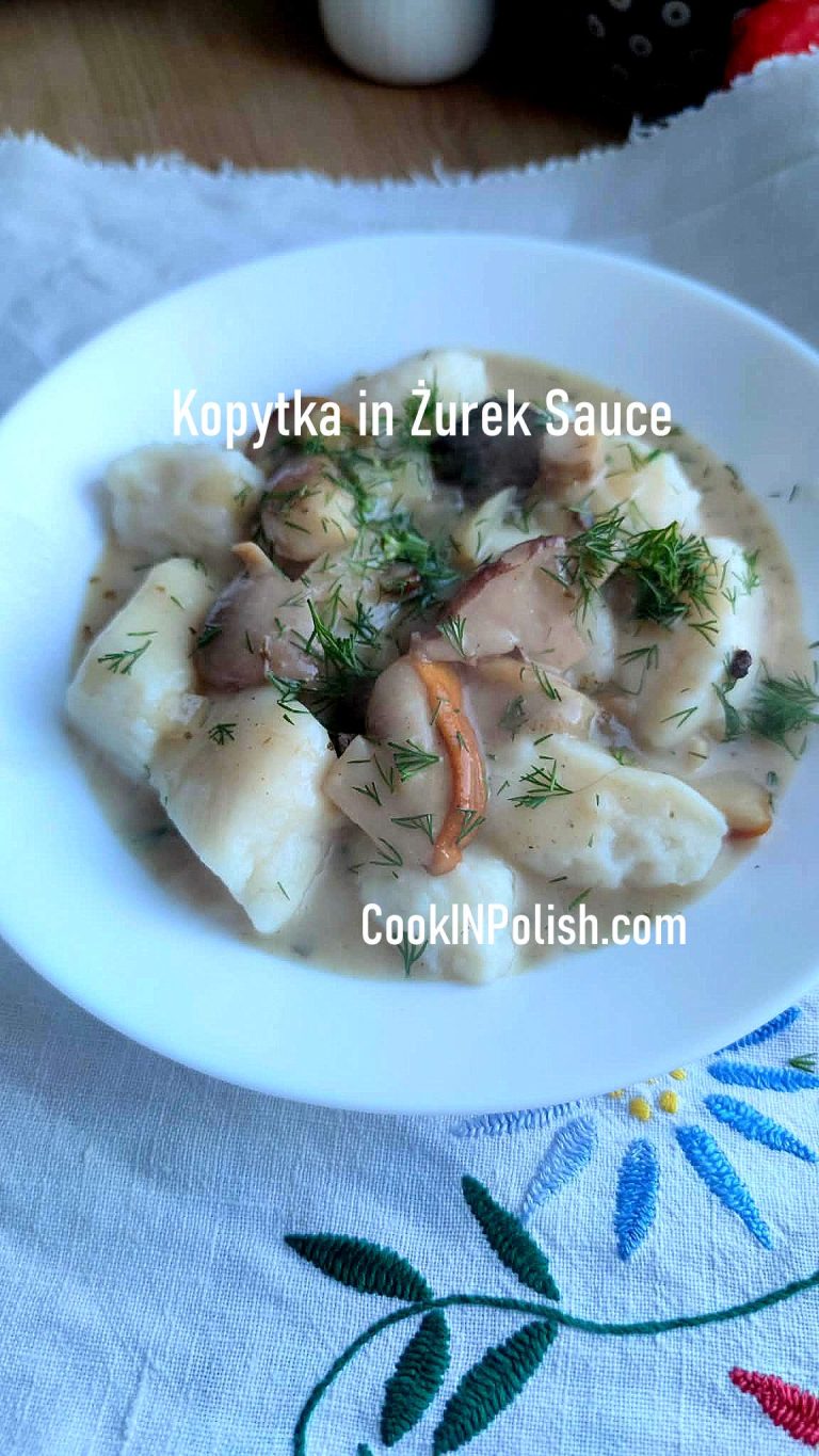 Kopytka with Creamy Żurek Sauce