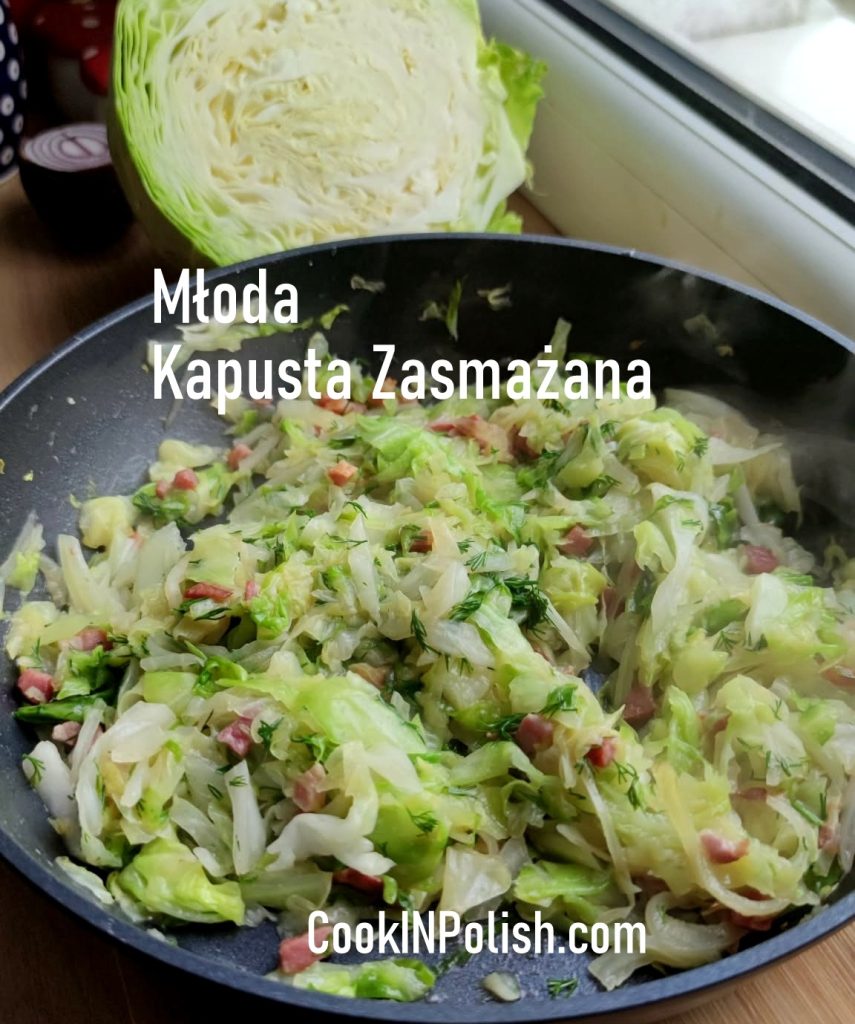 Fried Young Cabbage with Bacon